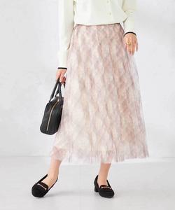 Юбка из клетчатого тюля Avv, цвет Pink