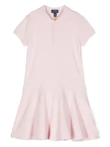 Платье с логотипом Polo Pony POLO RALPH LAUREN KIDS, розовый