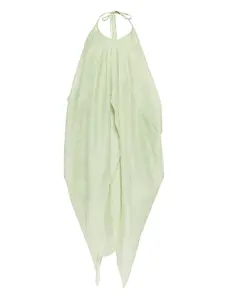 Платье миди с вырезом халтер Tout A Coup, зеленый