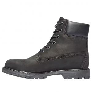 (WMNS) Водонепроницаемые ботинки Timberland Premium 6 дюймов, цвет «черный нубук»