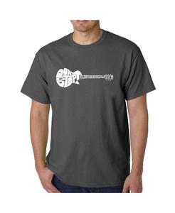 Мужская футболка с рисунком Word Art - Don't Stop Believin LA Pop Art, серый