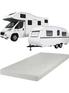 Redbest  Односпальная трикотажная простыня на резинке для караванов, автодомов и лодок, цвет Питтсбург, кремовый