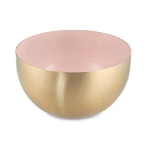 Двухцветная салатница из нержавеющей стали. Relaxdays, желтый