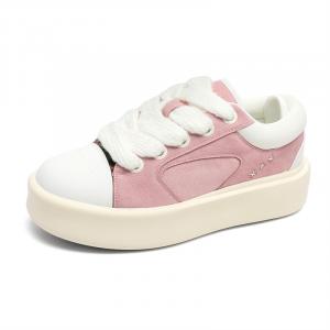 Высокие низкие кеды для скейтбординга Unisex Wangjue, розовый