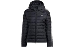 Стеганая куртка женская черная Adidas