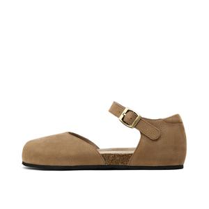 Повседневные туфли на 2 см женские OCCAMAN, хаки