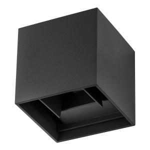 Уличный настенный светильник Nova Luce Como, алюминий / прозрачное стекло - черный - черный