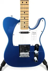 Fender Standard Telecaster с грифом из клена - белая накладка - металлический аквамариновый