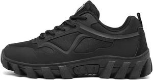 Мужские походные кроссовки Легкие Дышащие Спортивные кроссовки для туризма Нескользящие для трекинга, походов, кемпинга и путешествий Qacksv, черный