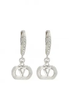 Серьги с логотипом Valentino Garavani, серебряный