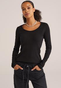 Топ WE Fashion Long sleeved top, Black