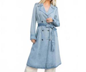 Винди Сити Тенсел Тренч в нежно-голубом 26 International