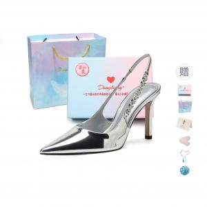 Be good Женские туфли на тонком каблуке высотой 7 см, серебряный подарочный набор