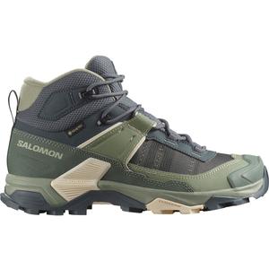 Туристические ботинки женские Salomon X Ultra 5 Mid с мембраной GORE-TEX, зеленый
