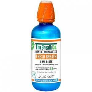 Ополаскиватель для полости рта «Свежее дыхание», разработанный стоматологом, безалкогольный ополаскиватель для рта со вкусом ледяной мяты, 500 мл, The Breath Co