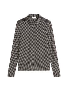 Блузка с принтом из джерси, стандартного размера, черного цвета Marc O'Polo