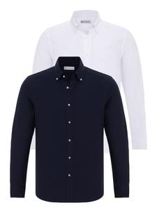 Рубашка обычного кроя на пуговицах Dandalo, цвет Navy/Dark blue/White