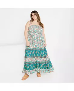 Платье Belle Maxi Plus Size CITY CHIC, синий