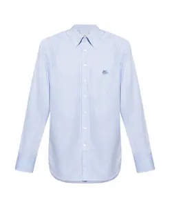 Легкая рубашка с мотивом пегаса Etro, синий