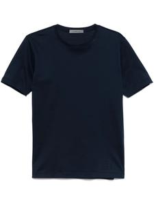 Футболка с вышитым логотипом Corneliani, синий