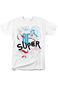 DC Comics Superhero Girls Be Super короткий рукав взрослая футболка / футболка Gildan, белый