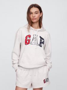 Толстовка с капюшоном GAP, серый