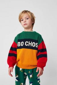 Детский хлопковый свитер Bobo Choses, желтый