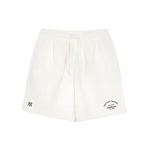 MLB Базовые повседневные шорты New York Yankees унисекс кремовые