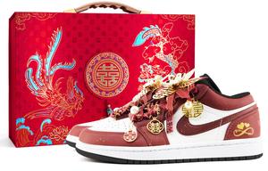 Jordan Air 1 легкие увеличивающие рост низкие винтажные баскетбольные кроссовки мужские свадебные red