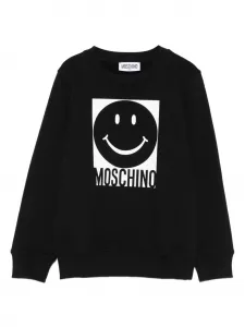 Толстовка с узором Moschino Kids, черный