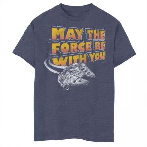 Футболка с рисунком «Сокол тысячелетия» для мальчиков 8–20 лет «Звездные войны» «Май Сила» Star Wars