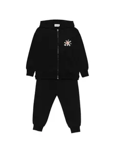 Спортивный костюм с логотипом Moschino Kids, черный