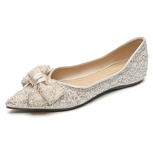 Повседневные однобортные туфли женские абрикосового цвета Lan Miao, Apricot Pointed Toe