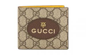 Нео Винтаж Двухстворчатый Кошелек Эбони/Новый Кленовый Кроп GUCCI
