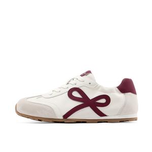 Низкие повседневные туфли женские ST&SAT, Beige Red