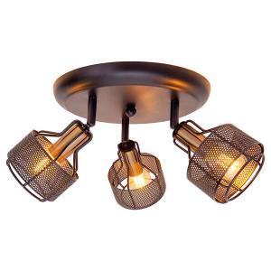 Потолочный светильник Näve Foro 3-flammig, железо - черное