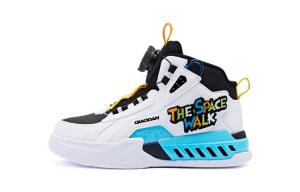 Износостойкие низкие детские повседневные кроссовки Jordan White Ice Blue для детей 3-7 лет QIAODAN, Jordan White/Ice Blue