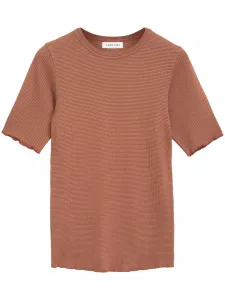 Фактурная футболка Caitlyn Anine Bing, коричневый