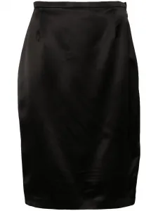 Юбка-карандаш длины миди Saint Laurent, черный