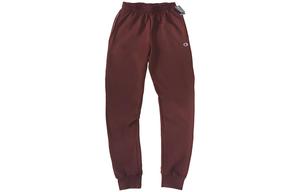 Вязаные спортивные брюки мужские бордовые Champion