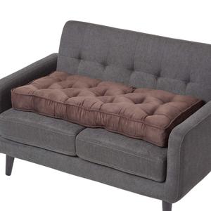 Подушка на стул Homescapes коричневый, 48/100/10 см