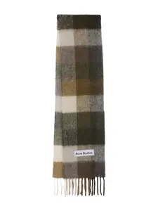 Шарф с нашивкой-логотипом Acne Studios, зеленый