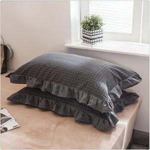 DUYHBAWRS Наволочка Cotton Simple Lattice