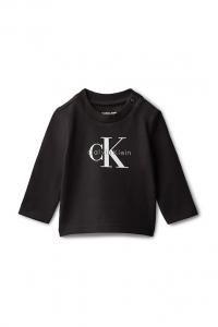 Детская лонгслив Calvin Klein Jeans, черный