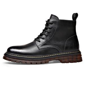 YEDANI Черные короткие ботинки Martin мужские однослойные, цвет Black Single Layer Shoes