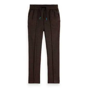 Брюки Scotch & Soda Relaxed Slim Fit Yarn Dyed Knitted, коричневый