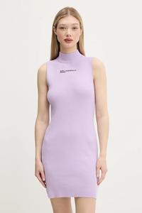 Платье Karl Lagerfeld Jeans, фиолетовый