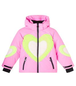 Лыжная куртка с принтом Stella McCartney Kids, розовый