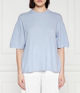 Свитер из шерсти Samsøe Samsøe Megan Oversize fit, небесно-голубой