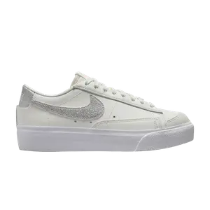 Кроссовки Nike Wmns Blazer Low Platform 'White Metallic Silver', белый